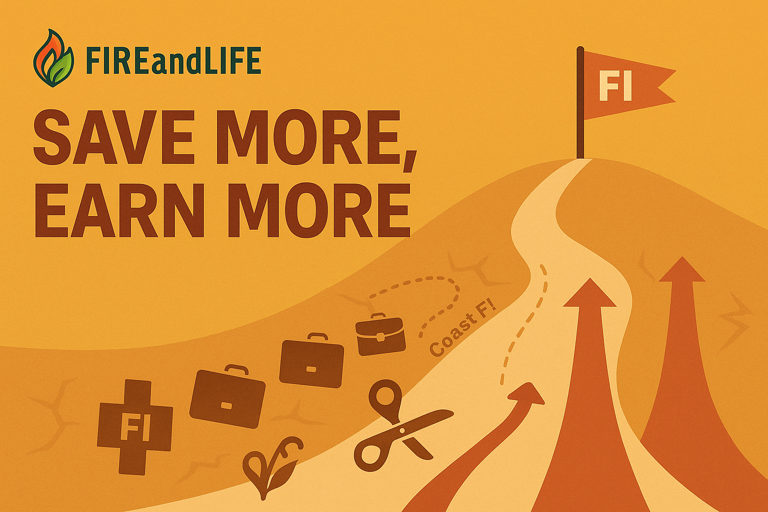 Save vs Earn choices on the FI journey